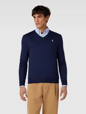 Bluzka z długim rękawem z wyhaftowanym logo Polo Ralph Lauren