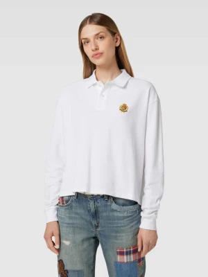 Bluzka z długim rękawem z wyhaftowanym logo Polo Ralph Lauren