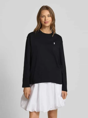 Bluzka z długim rękawem z wyhaftowanym logo Polo Ralph Lauren