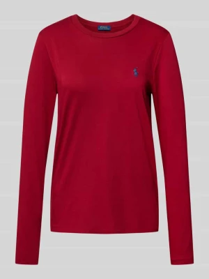 Bluzka z długim rękawem z wyhaftowanym logo Polo Ralph Lauren