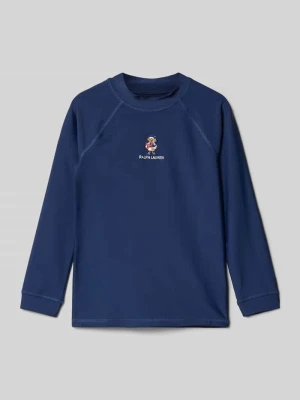 Bluzka z długim rękawem z wyhaftowanym logo Polo Ralph Lauren Kids