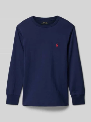 Bluzka z długim rękawem z wyhaftowanym logo Polo Ralph Lauren Teens