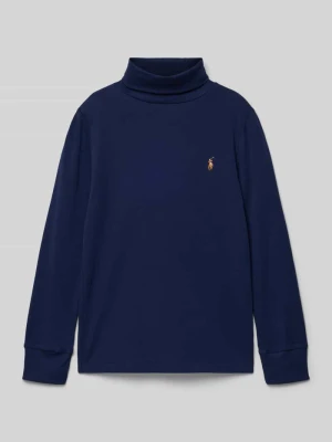 Bluzka z długim rękawem z wyhaftowanym logo Polo Ralph Lauren Teens
