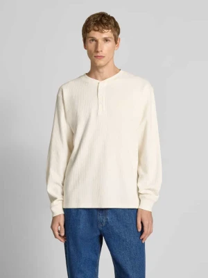 Bluzka z długim rękawem z wyhaftowanym logo REVIEW