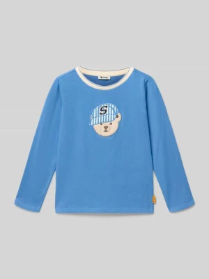 Bluzka z długim rękawem z wyhaftowanym motywem i detal z logo Steiff