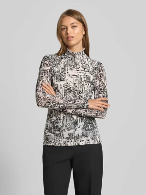 Bluzka z długim rękawem ze stójką Marc Cain