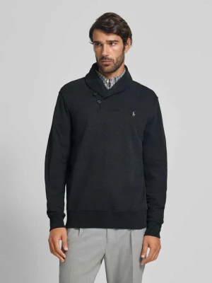 Bluzka z długim rękawem ze stójką Polo Ralph Lauren