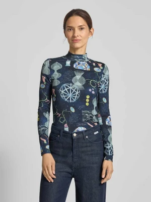 Bluzka z długim rękawem ze stójką Scotch & Soda