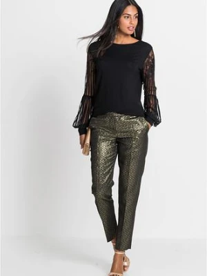 Bluzka z długimi rękawami z mieszanki wiskozy bonprix