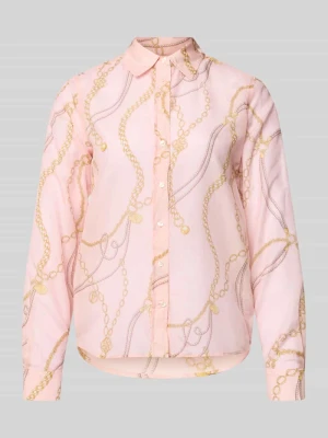 Bluzka z dodatkiem jedwabiu i kołnierzykiem typu kent Gant