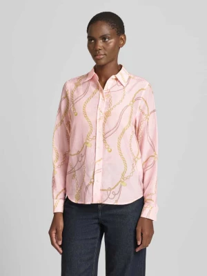 Bluzka z dodatkiem jedwabiu i kołnierzykiem typu kent Gant