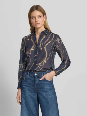 Bluzka z dodatkiem jedwabiu i kołnierzykiem typu kent Gant