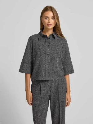 Bluzka z dodatkiem wiskozy i kołnierzykiem koszulowym model ‘Zinami’ someday