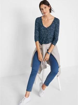 Bluzka z dżerseju z mieszanki wiskozy bonprix