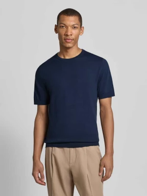 Bluzka z dzianiny o kroju regular fit z bawełny ekologicznej model ‘TORINO’ Selected Homme