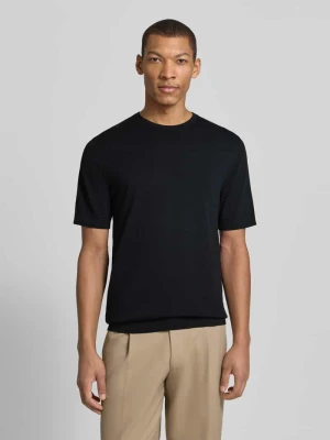 Bluzka z dzianiny o kroju regular fit z bawełny ekologicznej model ‘TORINO’ Selected Homme