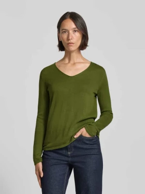 Bluzka z dzianiny o kroju regular fit z mieszanki bawełny i wiskozy Tom Tailor