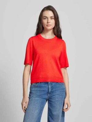 Bluzka z dzianiny w jednolitym kolorze model ‘Carla’ MbyM