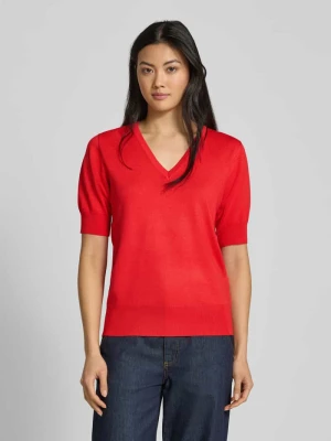 Bluzka z dzianiny z dekoltem w serek model ‘Katie’ FREE/QUENT