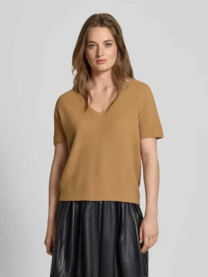 Bluzka z dzianiny z dekoltem w serek Oui