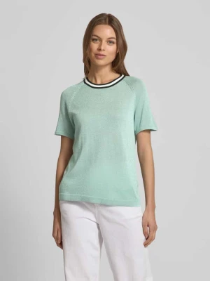 Bluzka z dzianiny z efektowną przędzą i raglanowymi rękawami Jake*s Collection