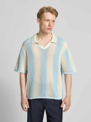 Bluzka z dzianiny z kołnierzykiem polo model ‘ACAPULCO’ jack & jones
