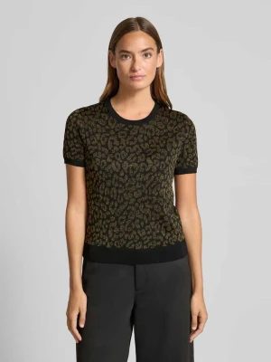 Bluzka z dzianiny z mieszanki wiskozy model ‘EYELAH’ Lauren Ralph Lauren