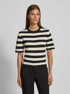 Bluzka z dzianiny z mieszanki wiskozy z okrągłym dekoltem GUIDO MARIA KRETSCHMER WOMAN