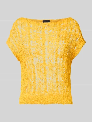 Bluzka z dzianiny z okrągłym dekoltem Marc Cain