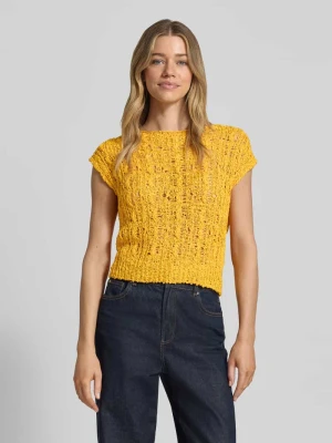 Bluzka z dzianiny z okrągłym dekoltem Marc Cain