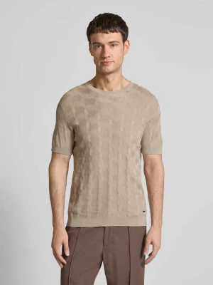Bluzka z dzianiny z okrągłym dekoltem model ‘Mailon’ JOOP! Collection