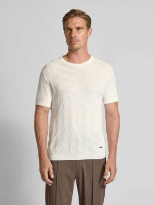 Bluzka z dzianiny z okrągłym dekoltem model ‘Mailon’ JOOP! Collection
