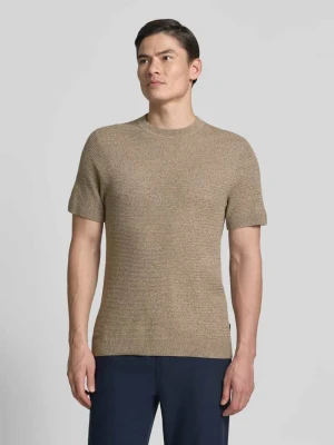 Bluzka z dzianiny z okrągłym dekoltem model 'RILEY' Jack & Jones Premium