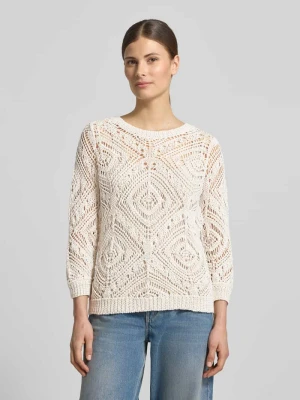 Bluzka z dzianiny z okrągłym dekoltem monari