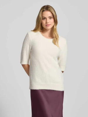 Bluzka z dzianiny z okrągłym dekoltem MORE & MORE