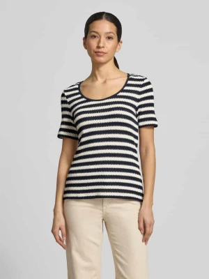 Bluzka z dzianiny z okrągłym dekoltem MORE & MORE