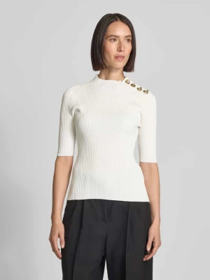 Bluzka z dzianiny z ozdobnymi guzikami i rękawem o dł. 1/2 Ted Baker