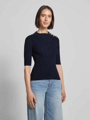 Bluzka z dzianiny z ozdobnymi guzikami i rękawem o dł. 1/2 Ted Baker