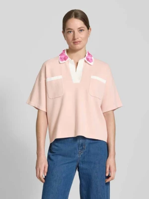 Bluzka z dzianiny z wykładanym kołnierzem model ‘Hoiseau’ Essentiel Antwerp