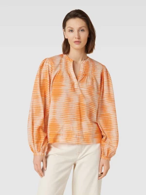 Bluzka z efektem batiku model ‘Majviton’ tonno & panna