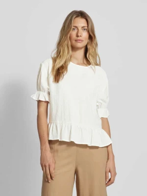 Bluzka z fakturowanym wzorem model ‘NABIA’ Vero Moda