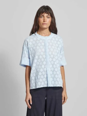 Bluzka z fakturowanym wzorem model ‘Toba’ MOS MOSH