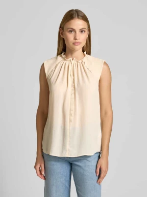 Bluzka z falbanami i krótkimi rękawami Marc Cain