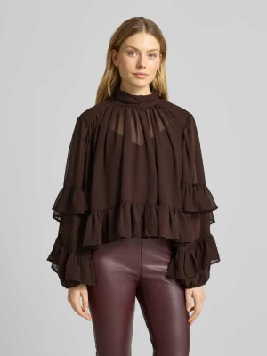 Bluzka z falbanami model ‘mio’ Gestuz
