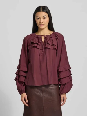 Bluzka z falbanami model ‘TEMURA’ YAS