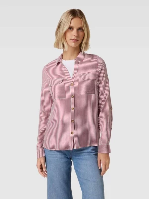 Bluzka z kieszeniami na piersi model ‘BUMPY’ Vero Moda