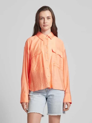 Bluzka z kieszeniami z patką na piersi model ‘Fastelle’ Opus