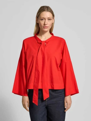 Bluzka z kokardą i mocno obniżonymi ramionami comma