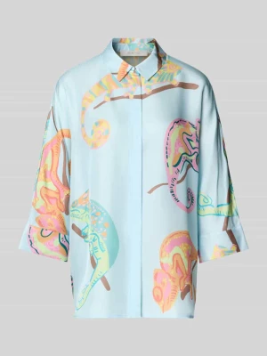 Bluzka z kołnierzem koszulowym i rękawem 3/4 HERZENS