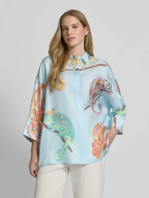 Bluzka z kołnierzem koszulowym i rękawem 3/4 HERZENS